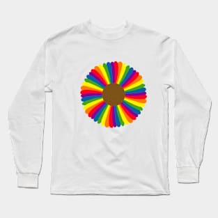 Rainbow Flower Long Sleeve T-Shirt